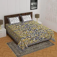 Classic Cotton Printed Bedsheet with Pillow Cover-thumb3