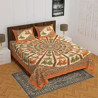 Classic Cotton Printed Bedsheet with Pillow Cover-thumb2