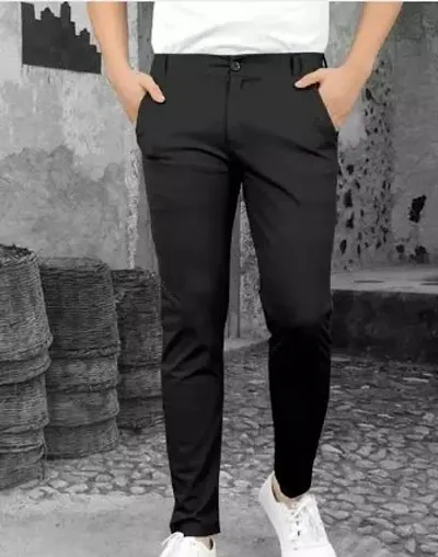 Stylish Blend Casual Trousers For Men