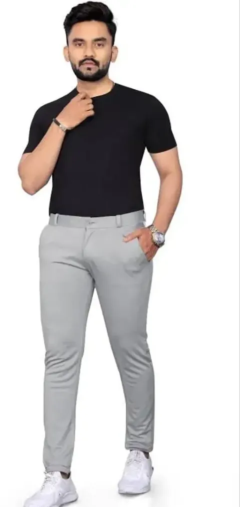 Comfy Linen Blend Casual Trouser For Men