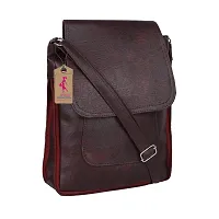 Ritupal collection women shoulder PU sling bag(Maroon)-thumb1