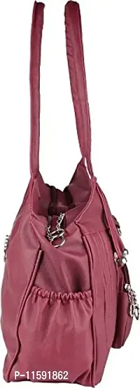 Ritupal Collection Women's Shoulder Handbag PU (Maroon)-thumb3