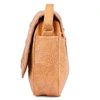 Ritupal Collection women handbag, Sling PU (Tan)-thumb2