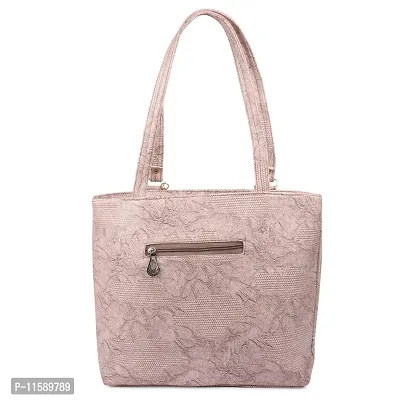 RITUPAL COLLECTION Women's PU Shoulder Tote Handbag (Off White)-thumb5