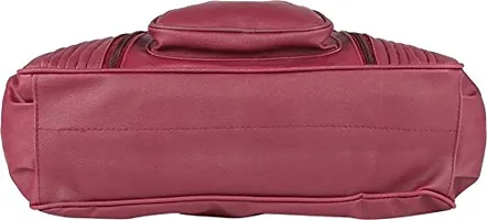 Ritupal Collection Women's Shoulder Handbag PU (Maroon)-thumb4