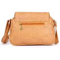 Ritupal Collection women handbag, Sling PU (Tan)-thumb3