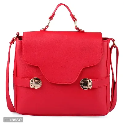 Ritupal Collection?Women sling bags PU (Red) (Sling Bag)