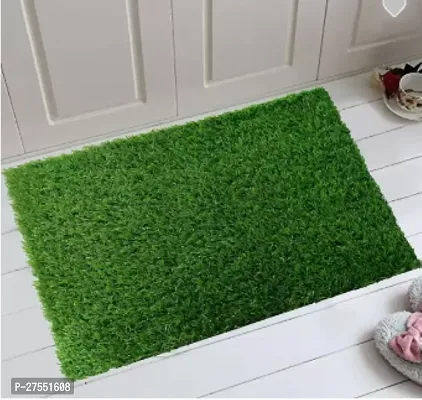 Finesse Decor Artificial Grass/Doormat for Balcony/Front Door |Soft and Durable Plastic Turf Carpet Mat|Artificial Grass, Size 21 x 15 inches (Green)-thumb3