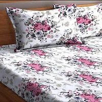 Stylish Cotton Blend Printed Bedsheet with Pillow Cover-thumb2