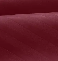 250 TC Cotton Blend Double Bed Sheet (90 x100 inch) with 2 Pillow Covers (Maroon Microstripe)-thumb2