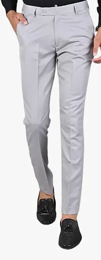 Yaha Style Slim Fit Formal Trouser for Gents - Polyester Viscose Formal Pants for Men - Office Formal Pants for Men - Bottoms for Boys