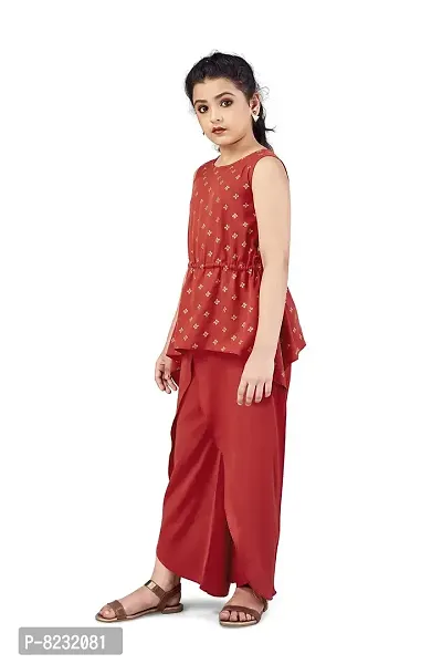 Fashion Dream Girls Crepe Top And Pant Set-thumb3