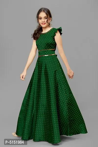 Girl's Ethnic Style Anarkali Dress/Gown-thumb3