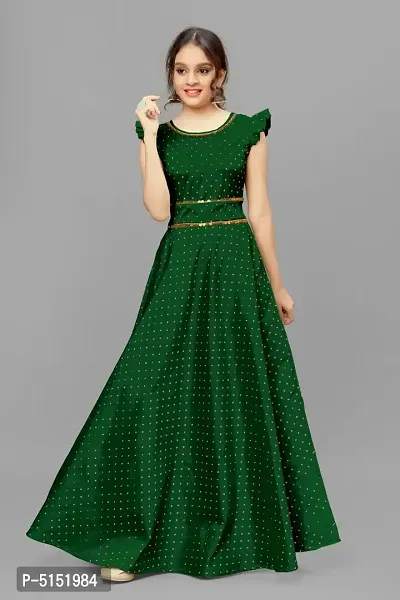 Girl's Ethnic Style Anarkali Dress/Gown-thumb0