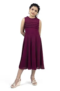 Fashion Dream Girls Calf Length Pleated Dress-thumb4