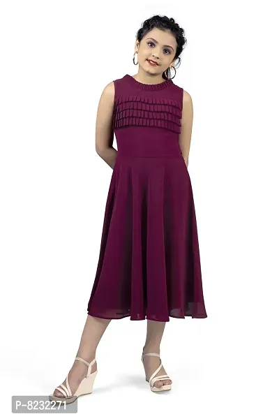 Fashion Dream Girls Calf Length Pleated Dress-thumb5