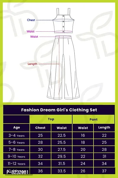 Fashion Dream Girls Crepe Top And Pant Set-thumb4