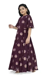 Fashion Dream Girls Maxi Length Printed Dress/Gown-thumb4
