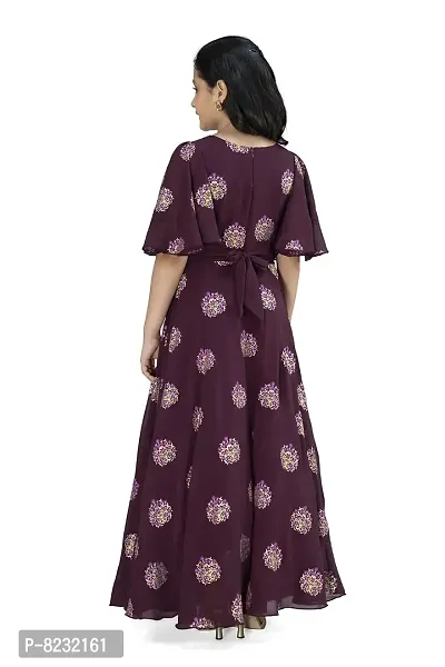 Fashion Dream Girls Maxi Length Printed Dress/Gown-thumb2