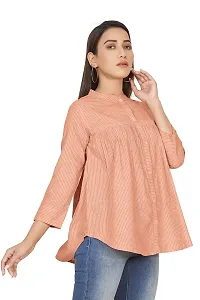 Fashion Dream Women?۪s Cotton Stripe Printed Top-thumb2