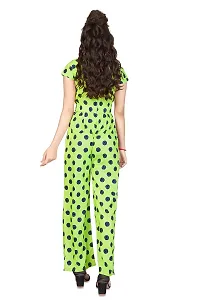 Fashion Dream Girlrsquo;s Lime Polka Printed Long Jumpsuit (Lime_5-6 Year)-thumb1