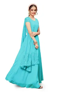 Fashion Dream Girl's Gown (GSET0001-SEQ-SKY-3-4 Yrs_Sky Blue_3-4 Years)-thumb2