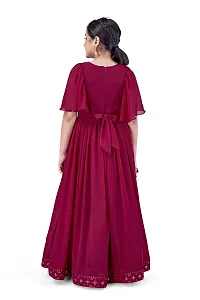 Fashion Dream Girls Maxi Length Embroidered Dress-thumb1