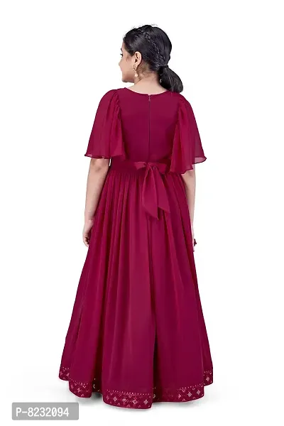 Fashion Dream Girls Maxi Length Embroidered Dress-thumb2