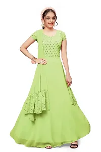 Fashion Dream Girl's Gown (GSET0001-SEQ-PSTA-3-4 Yrs_Pista_3-4 Years)-thumb3