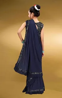 Bollywood Ready To Wear Kids Saree-thumb1