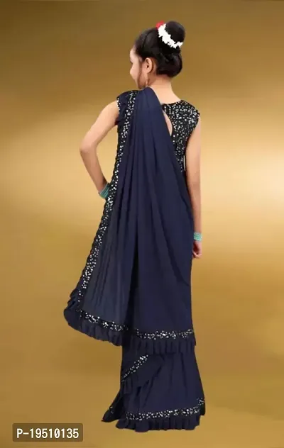 Bollywood Ready To Wear Kids Saree-thumb2