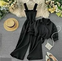 P.C. Perry Collection Women Stylish Fashionable 2 Pieces Top and Bottom Jumpsuit Set-thumb1