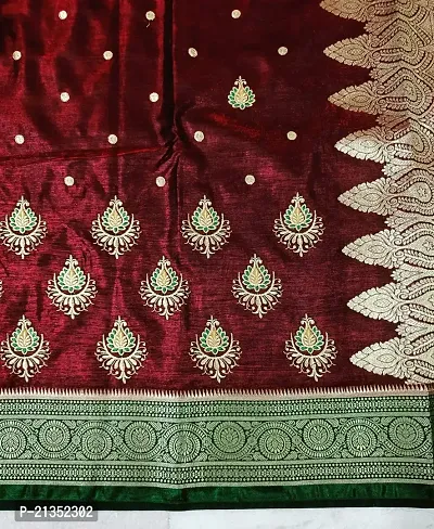 Banarasi Silk Diamond Stone Saree-thumb3