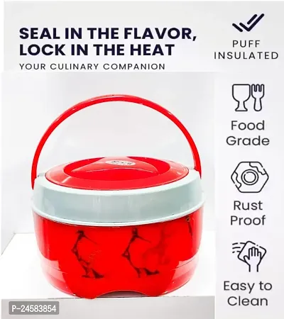 RED new printed casserole 850 ml little size also use in lunch box