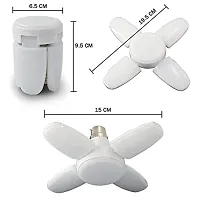 27 WATT FAN LED  B22 Decorative Fan Blade Foldable Cool White Light, 1 Pc (5Mf 28W,B22D)-thumb1