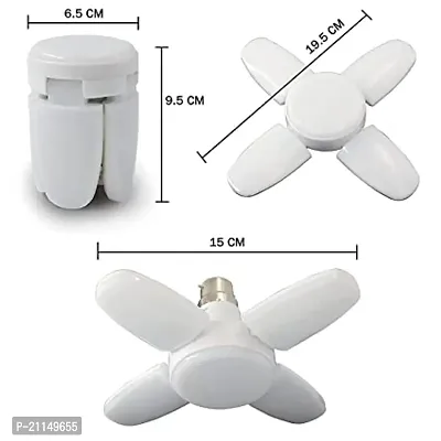 27 WATT FAN LED  B22 Decorative Fan Blade Foldable Cool White Light, 1 Pc (5Mf 28W,B22D)-thumb2