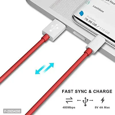 45W Charging Cable USB to Type C Warp Charger SuperVooc/Dash Fast Charge Cable for Oneplus 11,11R,10 Pro,10R,10T,9RT,9R,8R,8T Charge Cable for 6/6T/7/7T,Nord,Ce2 Lite 5G,Ce 3 5G,Ce3 Lite, Red-thumb3