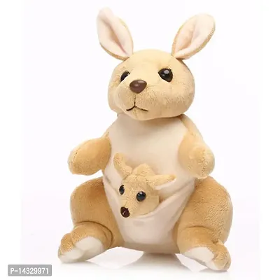 Teddytree Ultra Soft Cute African Kangaroo Plus Toys For Kids (Beige)-thumb0