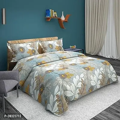 Comfortable Cotton Double Bedsheet with Two Pillow Covers