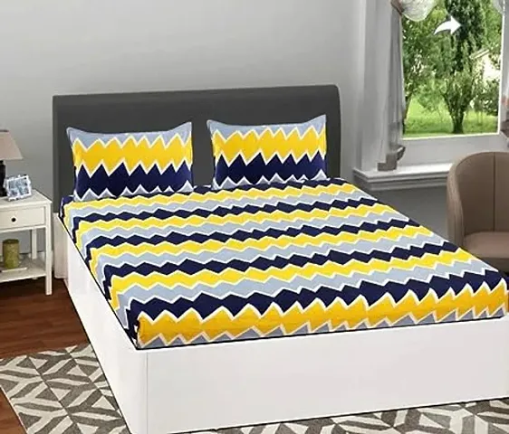 Printed Glace Cotton Single Bedsheet