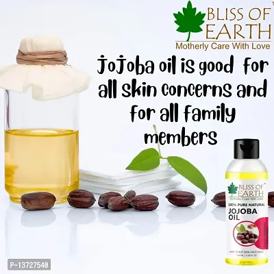 Bliss of Earth 100ML Organic Mustard Oil+100% Pure Natural Jojoba Oil (100ML) Coldpressed  Unrefined ( Pack of 2 )-thumb5