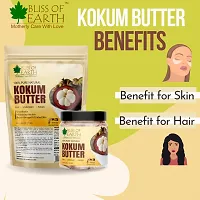 Bliss of earth 100% Pure Natural Kokum Butter Raw | Unrefined | Indian Great For Moisturized Skin,Nourishing Hair, Stretch Mark, DIY Product PETA Approved 100GM-thumb1