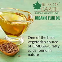 Bliss of Earth? 100% Pure Natural Jojoba Oil+Certified Organic Flaxseed Oil | 100ML |100% Pure Plant Based Source of Omega's 3,6  9 | Cold Pressed | (Pack of 2)-thumb4