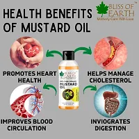 Bliss of Earth 100ML Organic Mustard Oil+100% Pure Natural Jojoba Oil (100ML) Coldpressed  Unrefined ( Pack of 2 )-thumb2