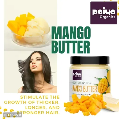 Paiya Organics Deodorised Indian Mango Butter Nourishing Antioxidant Great for Skin Care | Hair Care | DIY Products 100gm-thumb4