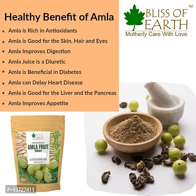 Bliss of Earth? 100% Pure Natural AMLA Powder | 100GM | Indian Gooseberry | Great For Hair Conditioning  Hair Coloring Mixture | Natural Vitamin C  Antioxidants |-thumb4