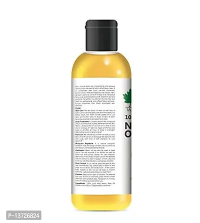 Bliss of Earth 100% Pure Wild Crafted Neem Oil 2x(100ml) | Coldpressed, Unrefined | Great for Haircare, Skincare, Natural Bug Repellent (Pack of 2)-thumb4