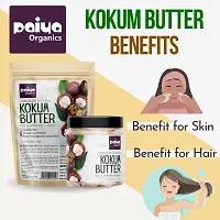 Paiya Organics 100% Pure Natural Kokum Butter Raw | Unrefined | Indian Great For Moisturized Skin,Nourishing Hair, Stretch Mark, Sunburn,DIY Product 100gm Comes in Handy Jarhellip;-thumb1