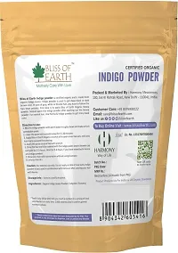 Bliss of Earth 453GM Organic Indigo Powder For Hair Black Organic Hair Dye-thumb1