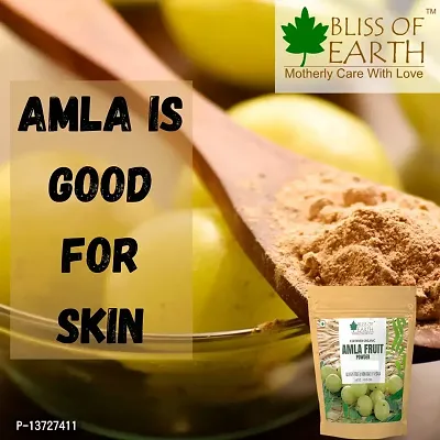 Bliss of Earth? 100% Pure Natural AMLA Powder | 100GM | Indian Gooseberry | Great For Hair Conditioning  Hair Coloring Mixture | Natural Vitamin C  Antioxidants |-thumb5